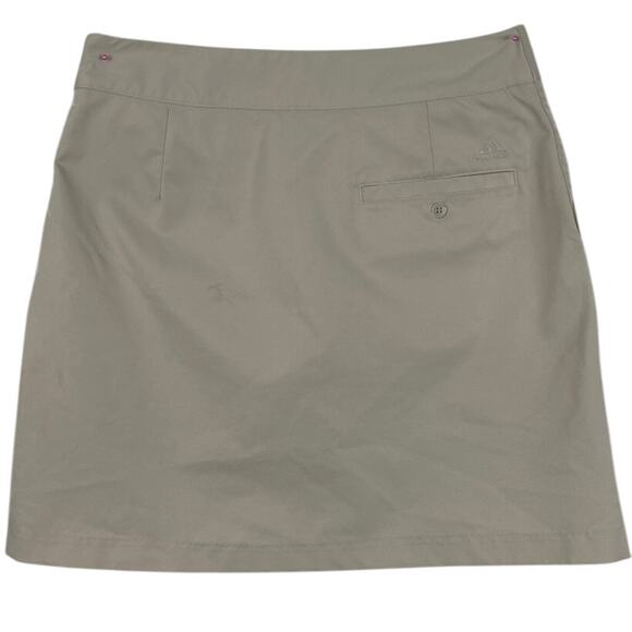 Adidas Women’s LPGA Golf Skort Tan Tonal Branding SZ 4 Golf Athlete Performance - Picture 2 of 9